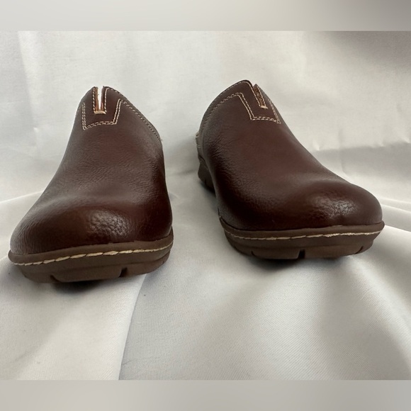 boc Born Concept women’s brown leather clogs size 7 - Picture 5 of 11
